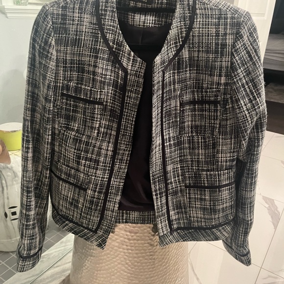 Tessuti two-piece business suit, dress and jacket matching size 10 - Picture 8 of 15